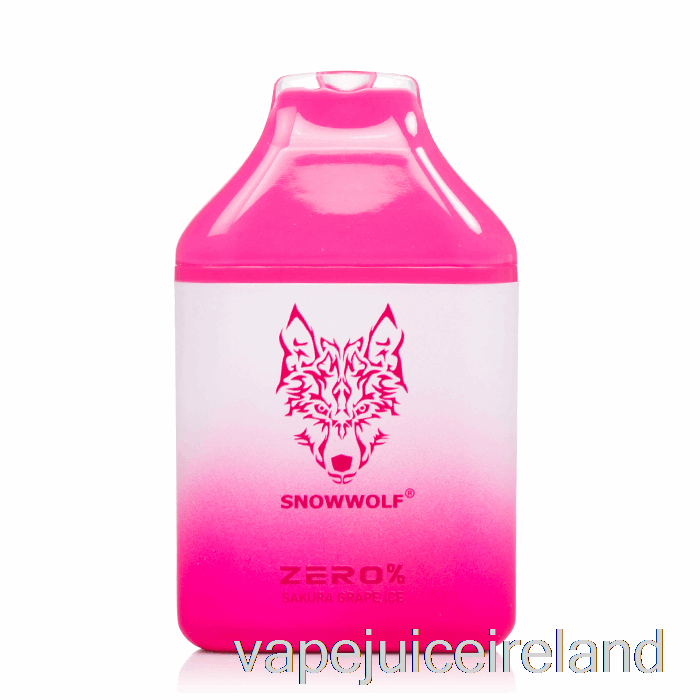 Vape Juice Snowwolf Zero 5500 0% Nicotine Free Disposable Sakura Grape Ice